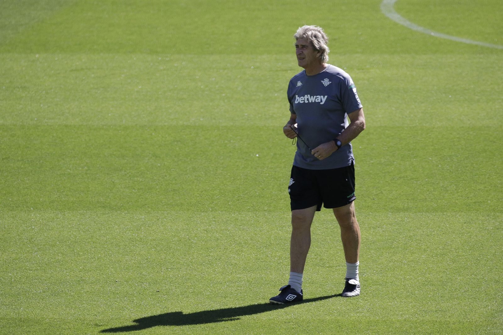 Manuel Pellegrini, en un entrenamiento.