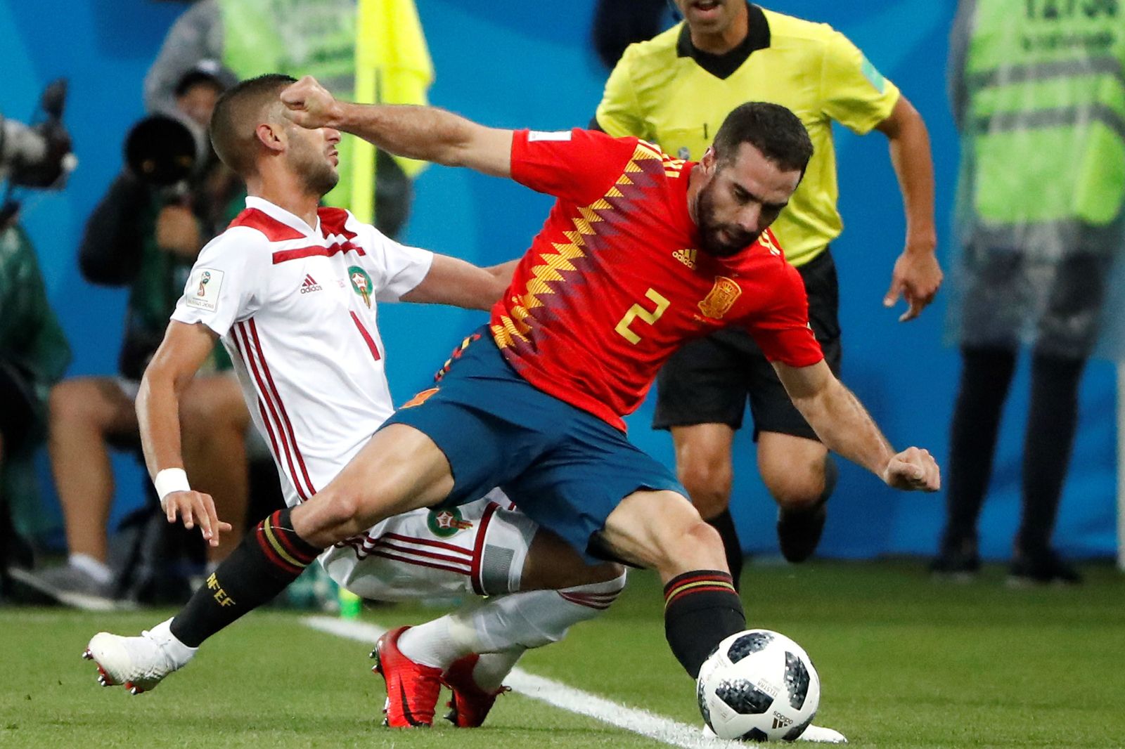 Las imágenes del España-Marruecos