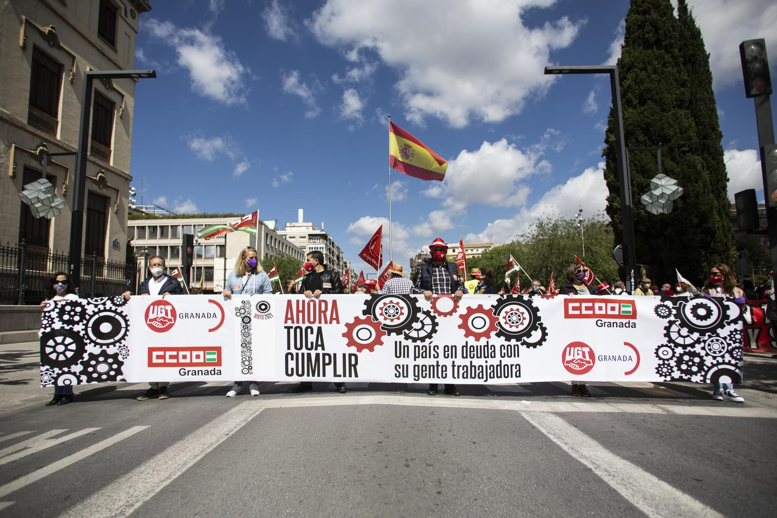 Fotos: Manifestación del 1º de Mayo en Granada
