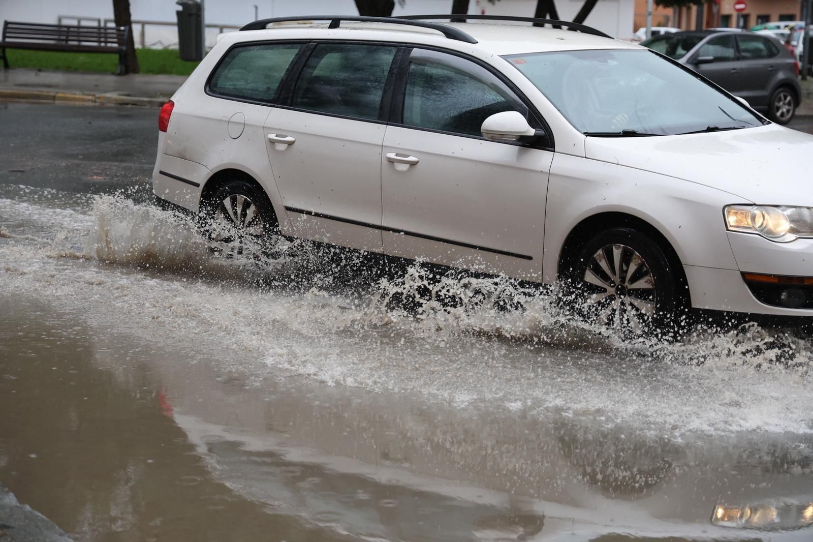 Lluvia en Huelva.