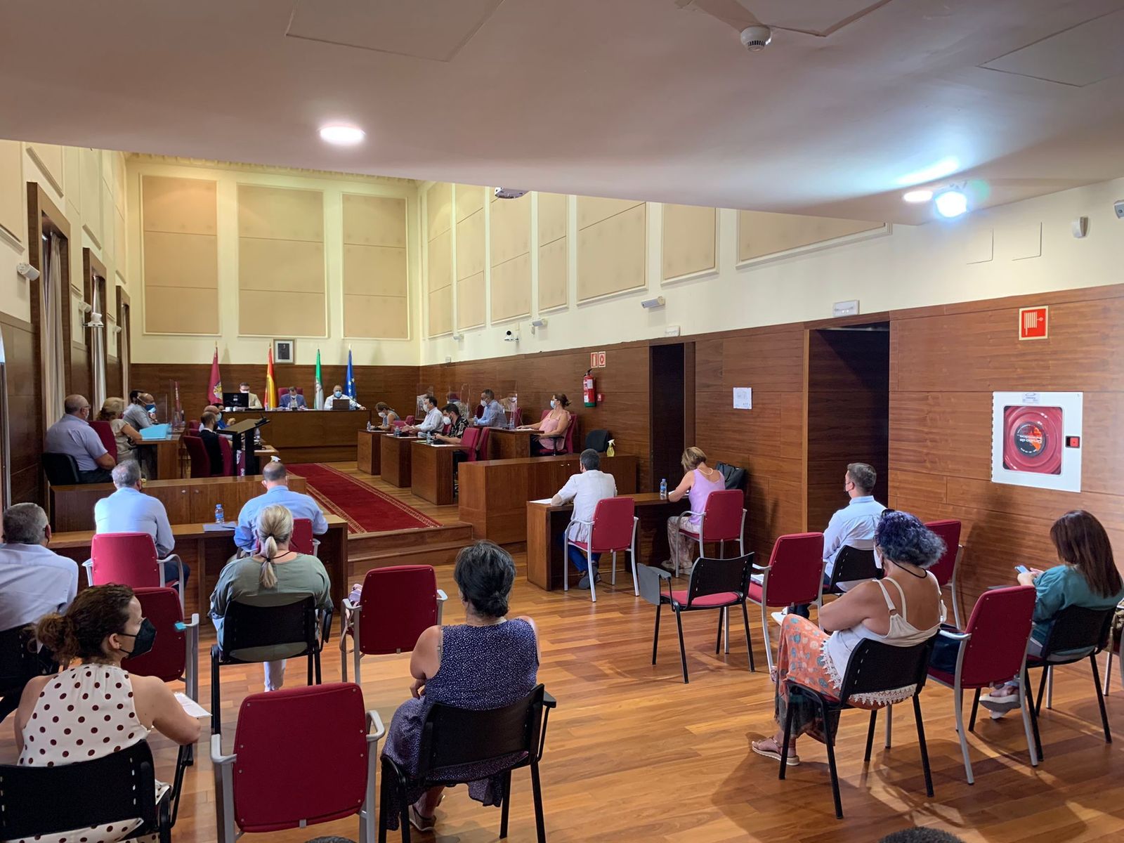 El Pleno extraordinario celebrado hoy.