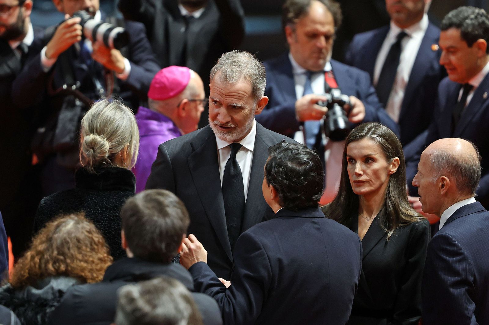 Fotografías de la misa funeral por las víctimas del accidente de tren en Adamuz