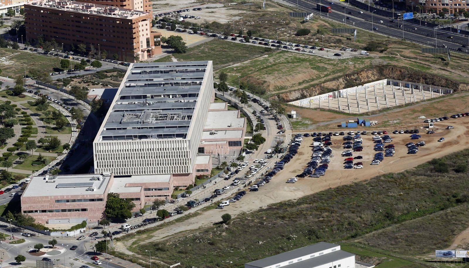 Vista de la Ciudad de la Justicia de Málaga.