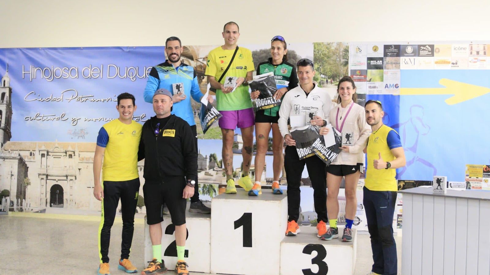 Jesús Alguacil y Rosa María Villegas, en lo más alto del podio.