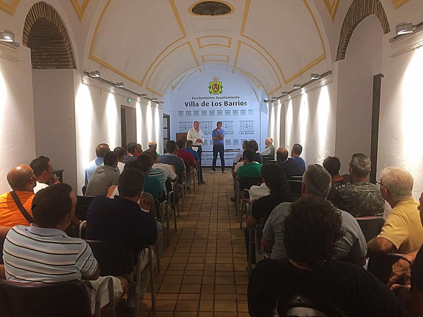 La reunión de corcheros y arrieros en la que participó Jorge Romero.