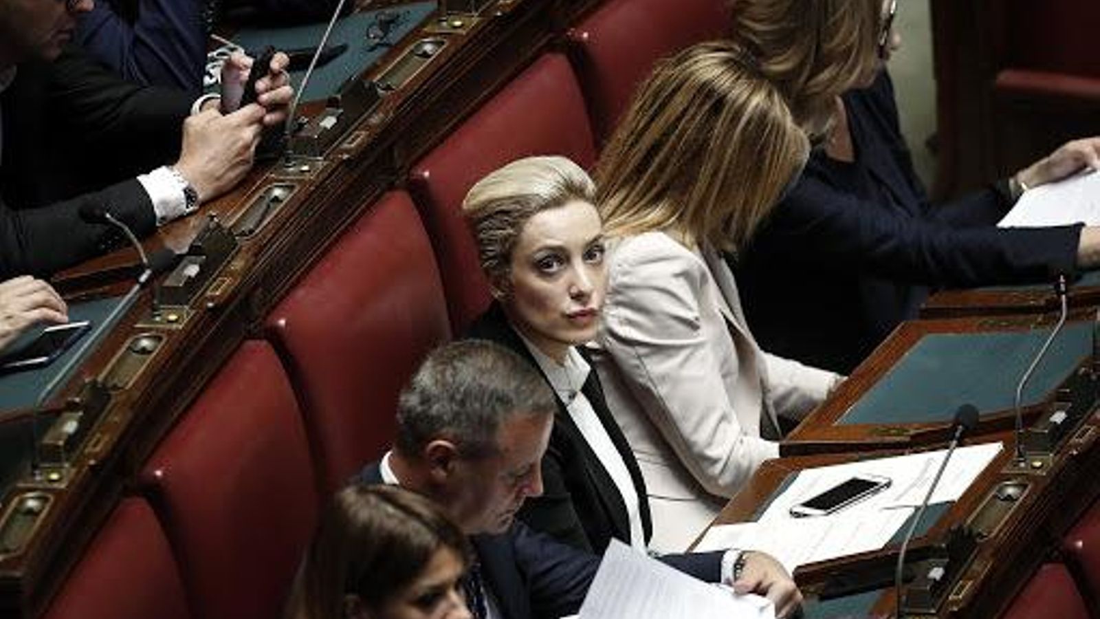 Marta Antonia Fascina, diputada de Forza Italia, en el parlamento.