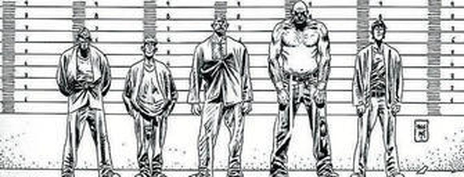 Una viñeta de 'Serie negra'.