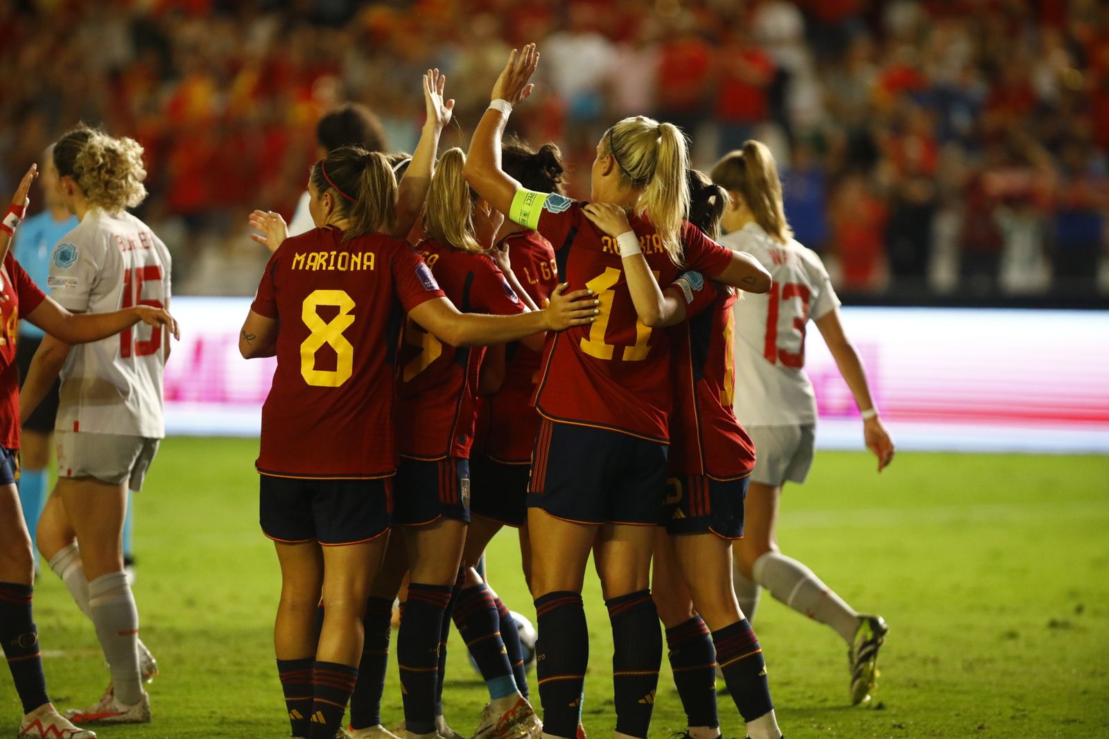 Las mejores fotos de la victoria de España ante Suiza en El Arcángel de Córdoba