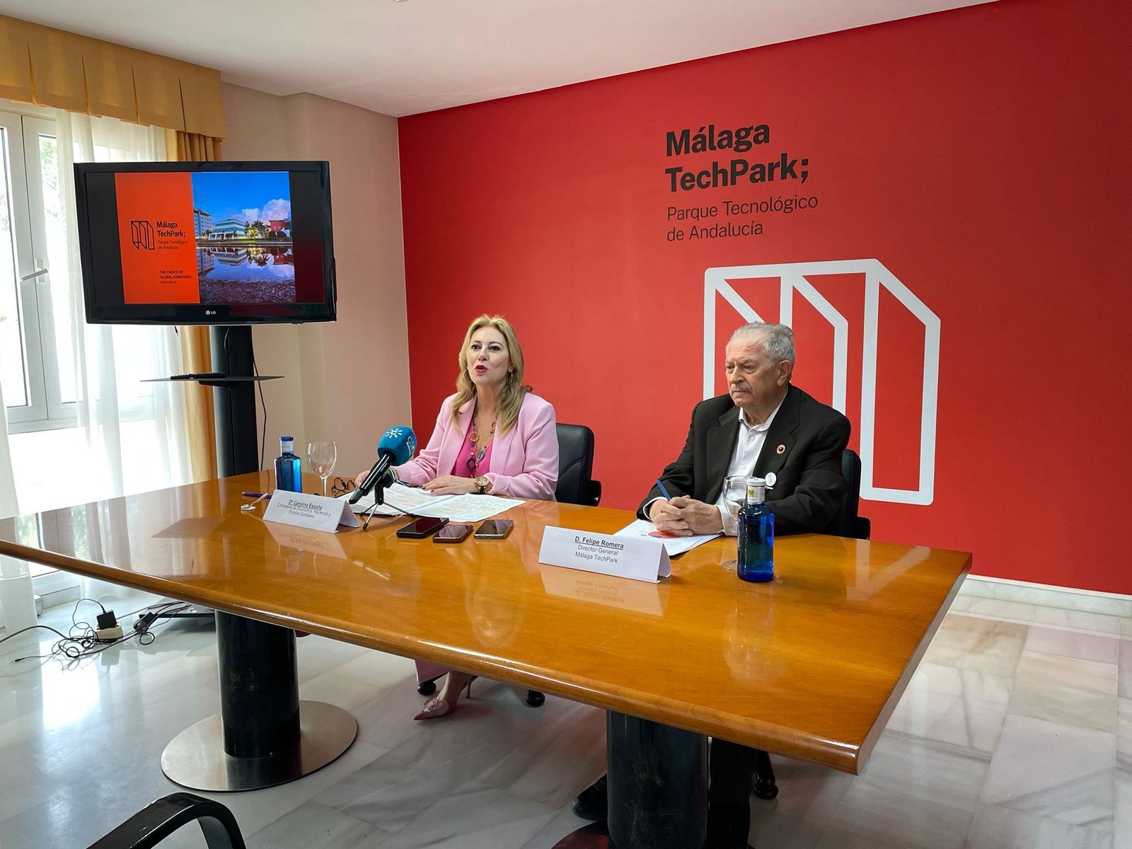 La consejera de Economía y presidenta de Málaga TechPark, Carolina España.