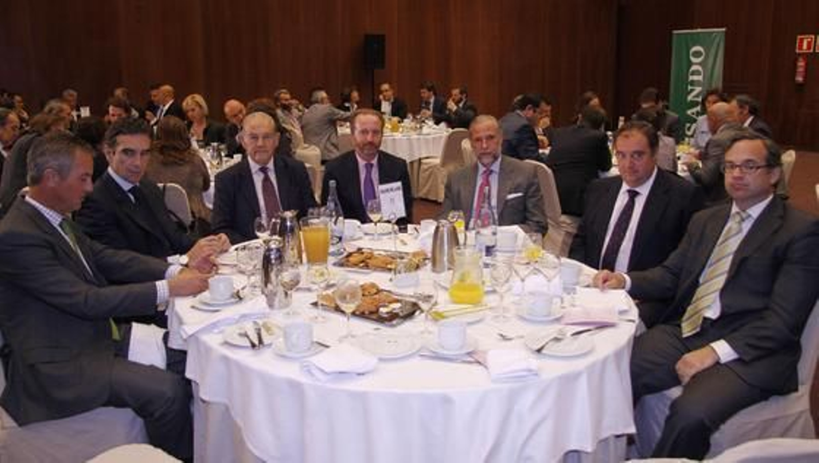 Javier Charlo, Antonio Miguel Gálvez, José Bohórquez, Rodrigo Charlo, Leonardo Rodríguez de la Borbolla, Tomás Valiente y Ricardo Fontecha.

Foto: Juan Carlos V?uez / Victoria Hidalgo