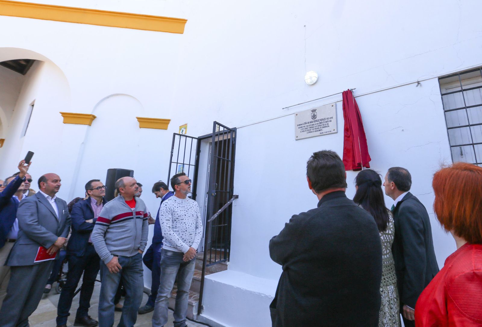 Momento del acto en reconocimiento de la ‘santanera’.