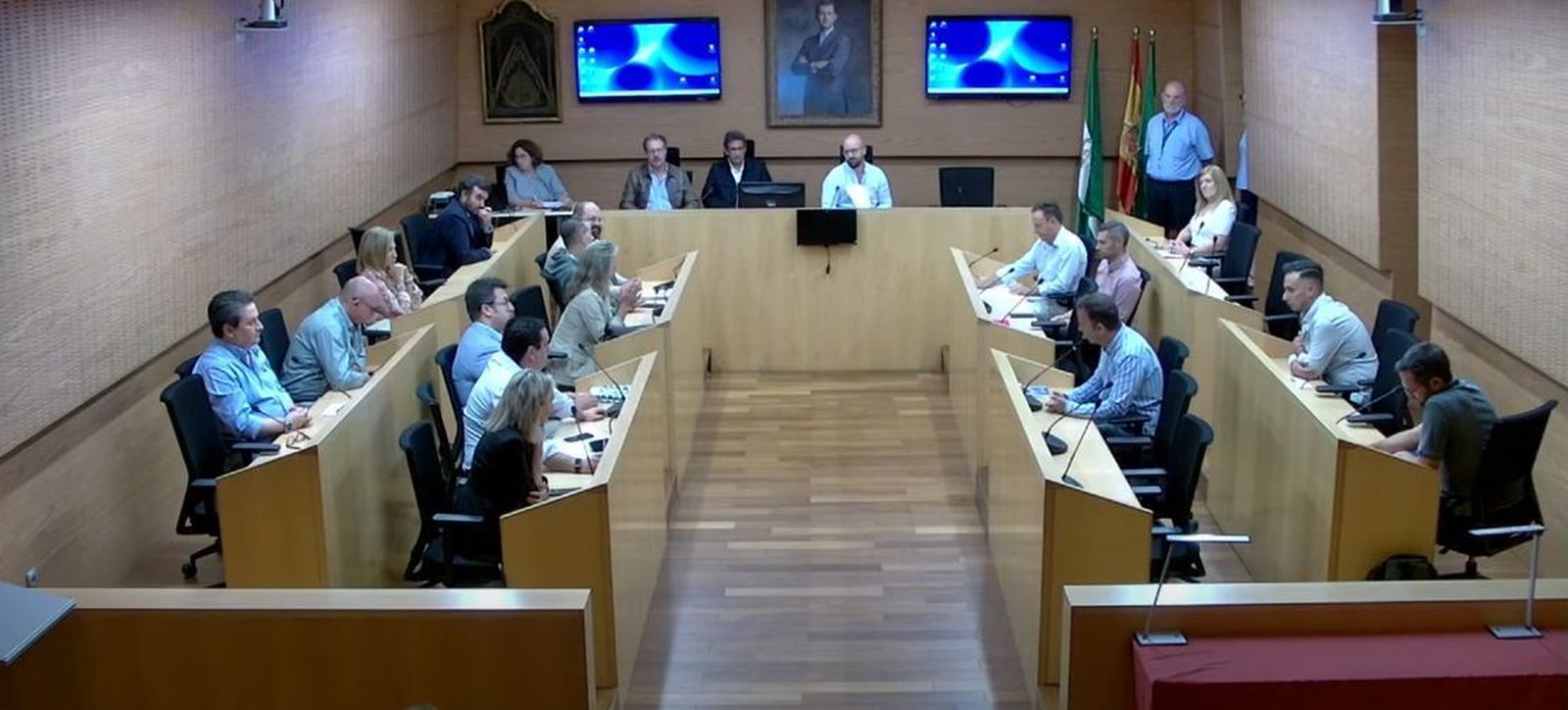 El pleno extraordinario sirvió para que los concejales salientes se despidieran de la Corporación.