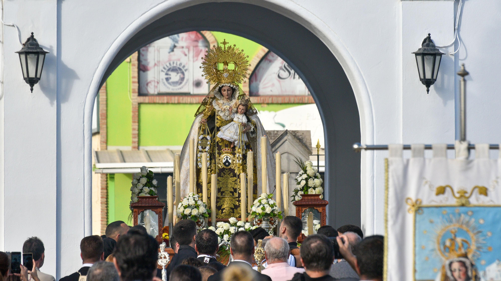 Procesión de La Virgen del Carmen en La Línea por el Dia de Todos los Santos