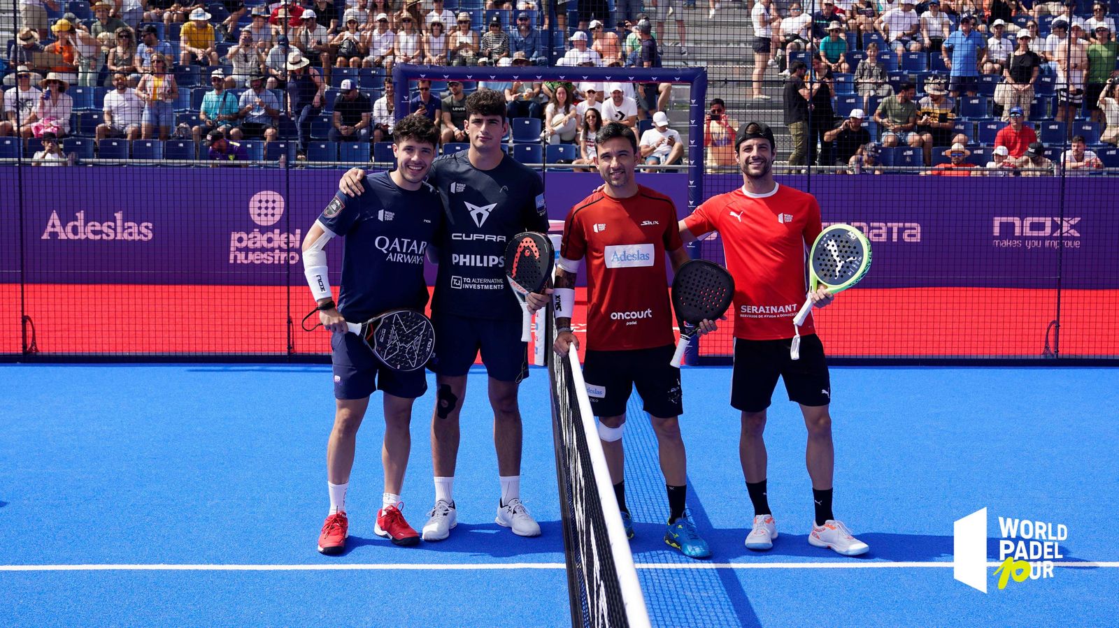 Los finalistas en el World Padel Tour de Marbella.