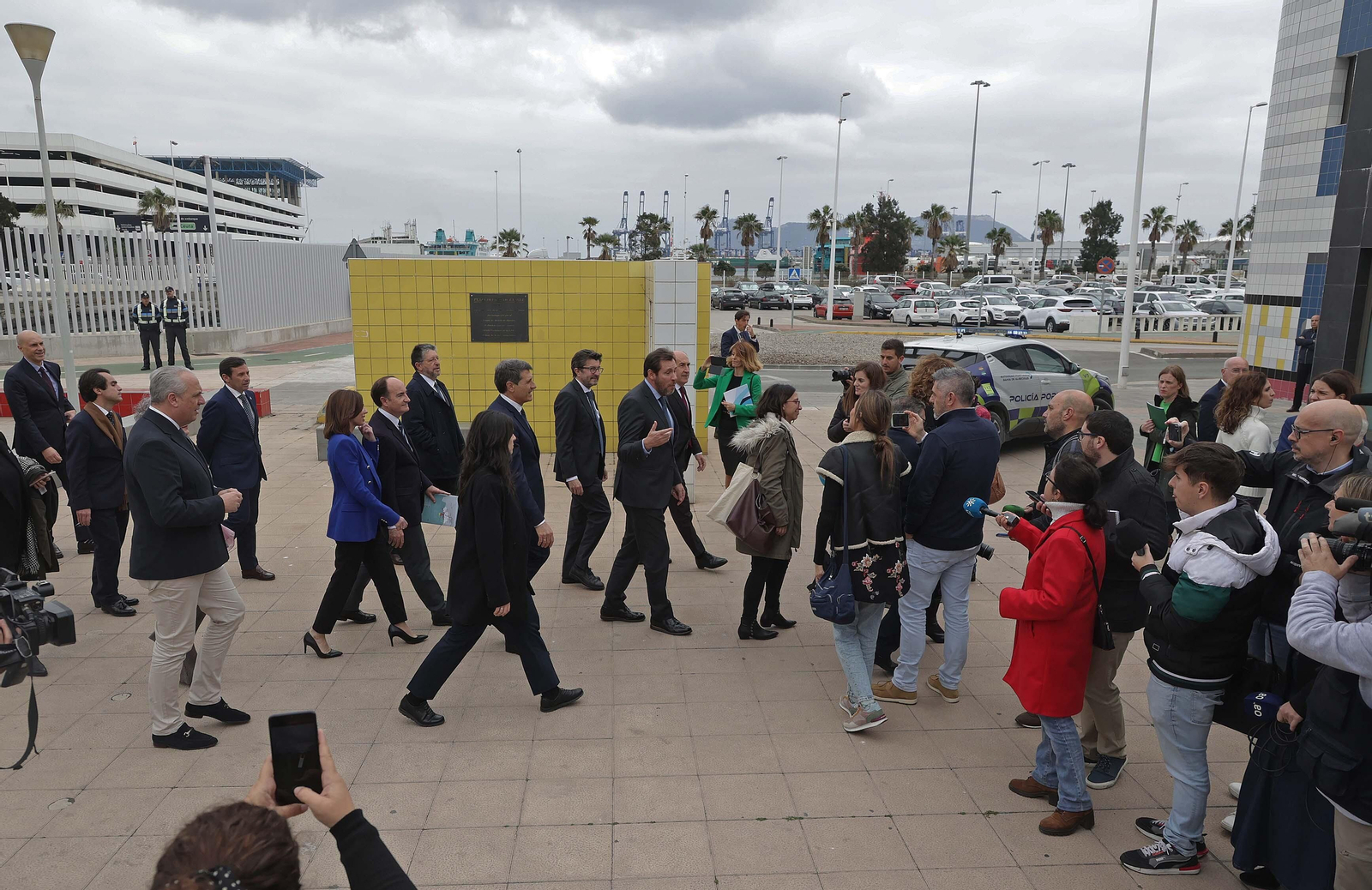 Fotos de la jornada de trabajo del ministro de Transportes en el Puerto de Algeciras