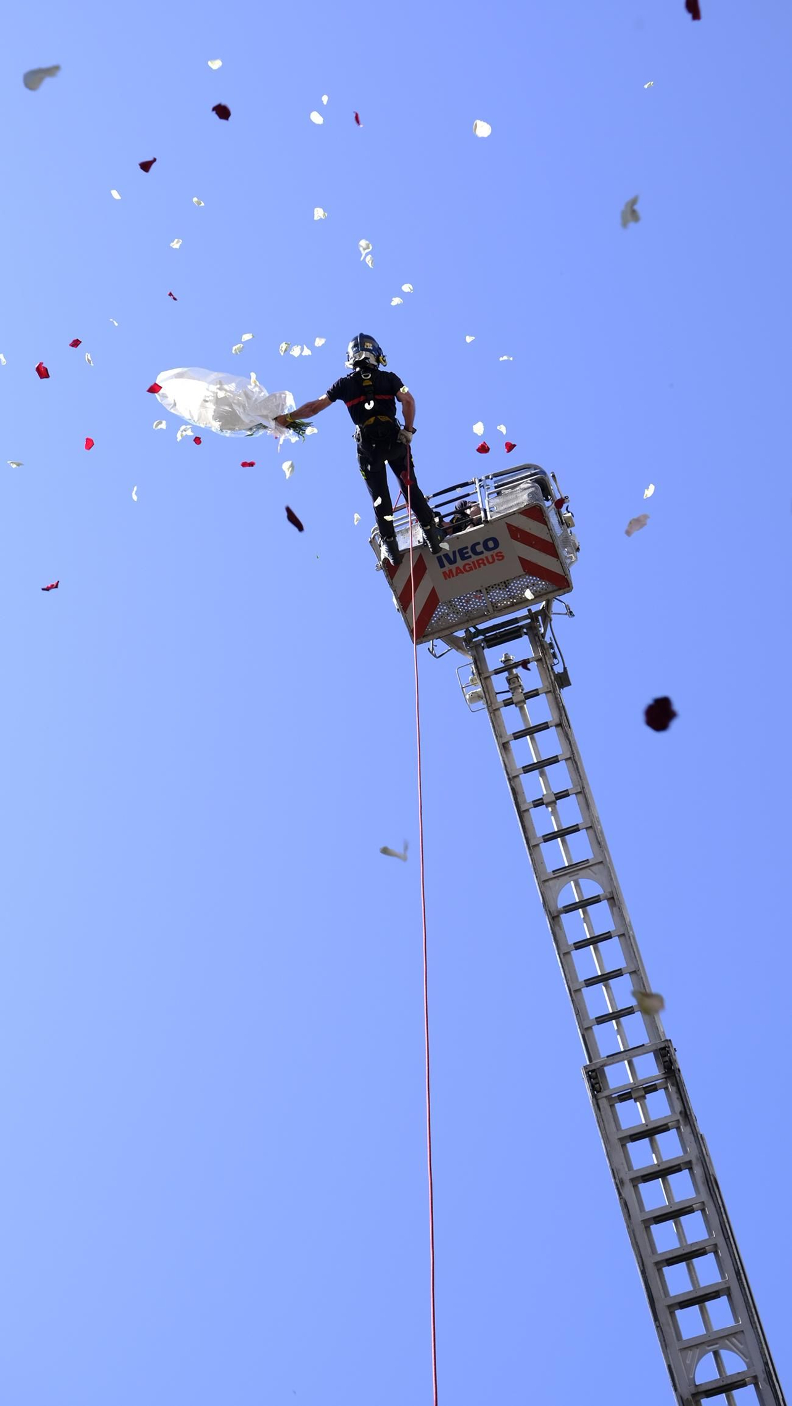 La ofrenda floral a la Virgen del Mar en la Feria de Almería 2025, en imágenes