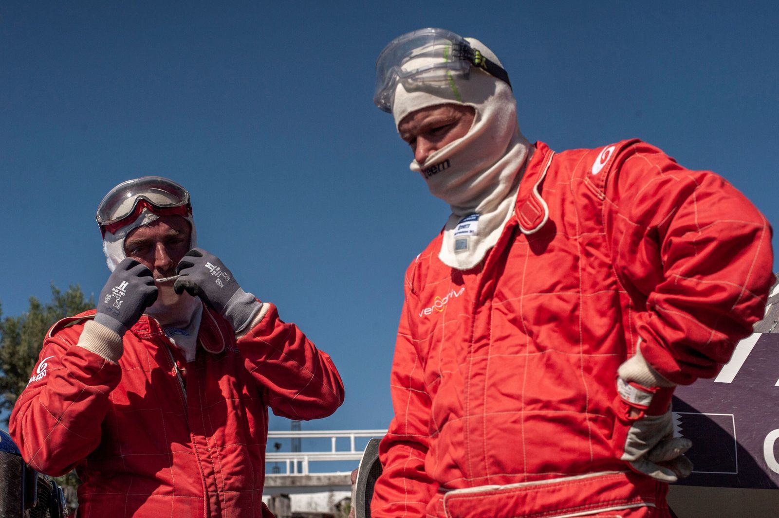 Los grandes del Dakar enseñan el paisaje rural de Andalucía