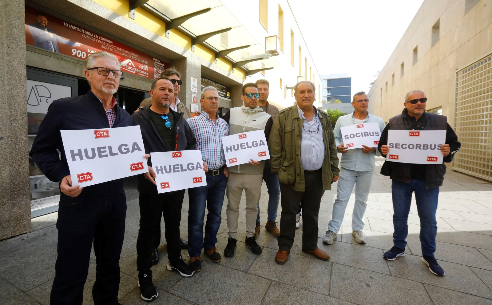 Representantes de CTA, en el anuncio de la huelga indefinida. Representantes de CTA, en el anuncio de la huelga indefinida.