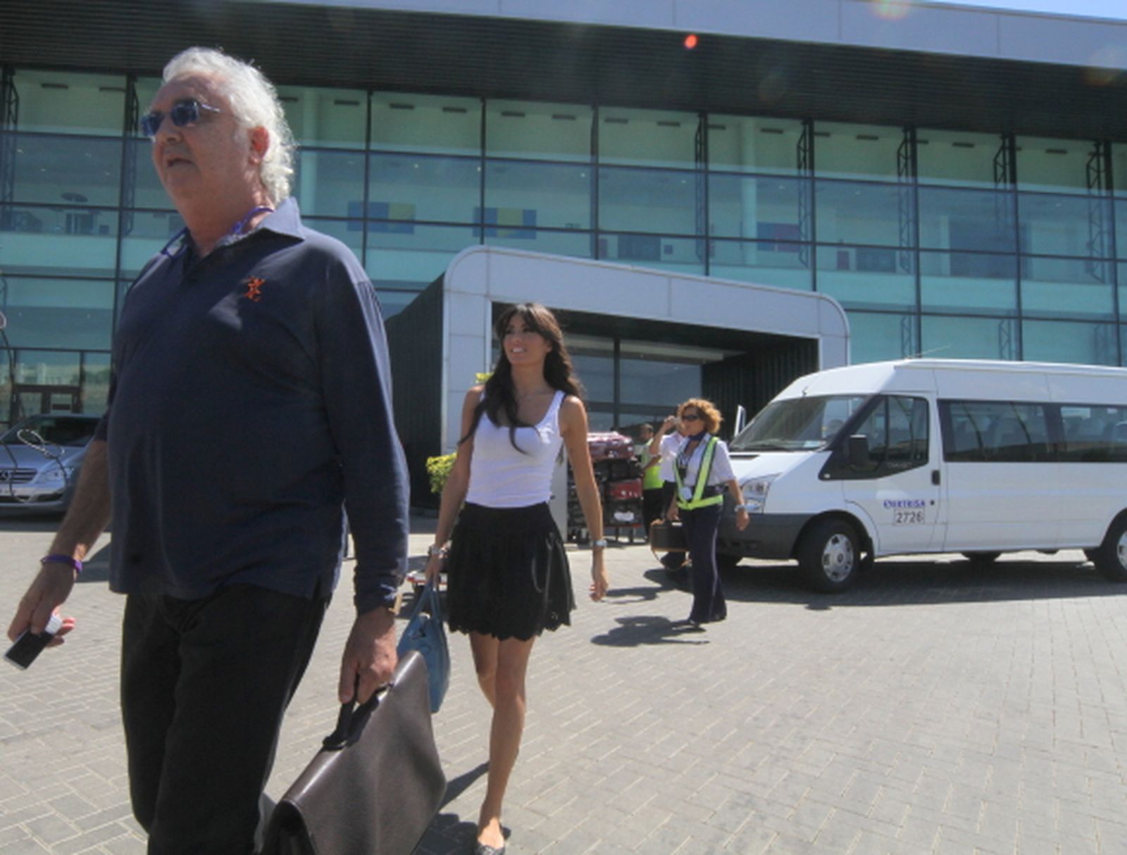 Flavio Briatore llega a Málaga para la inauguración de su discoteca de lujo en Marbella