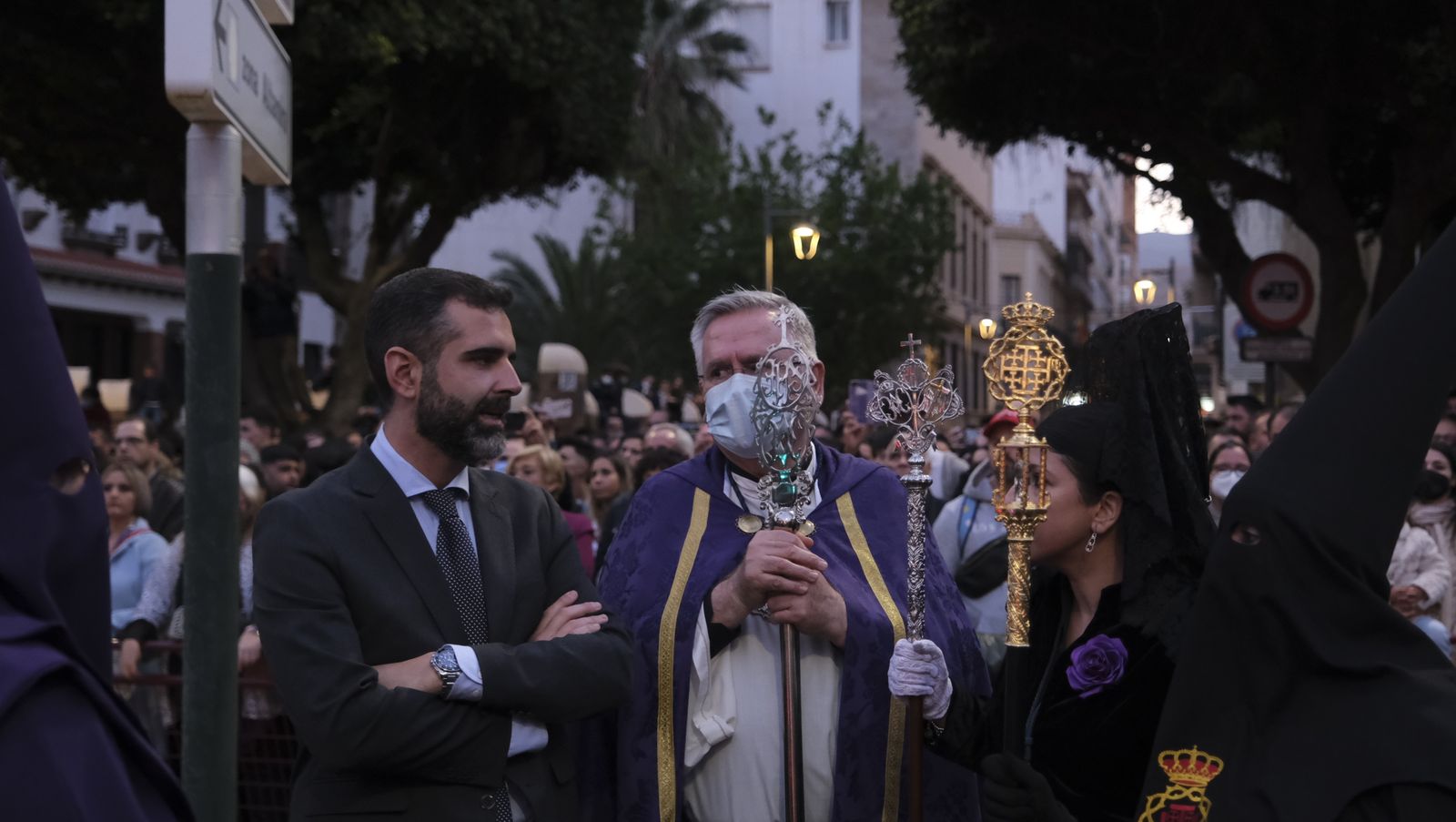 Procesión del Encuentro en Almería, en imágenes.