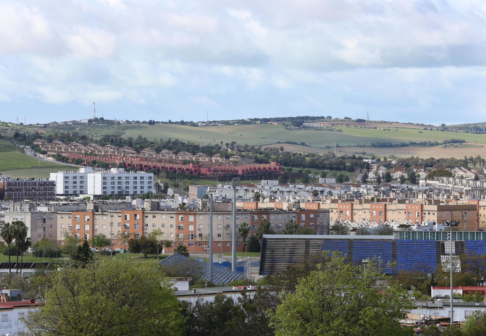 Panorámica de la zona sur de Jerez