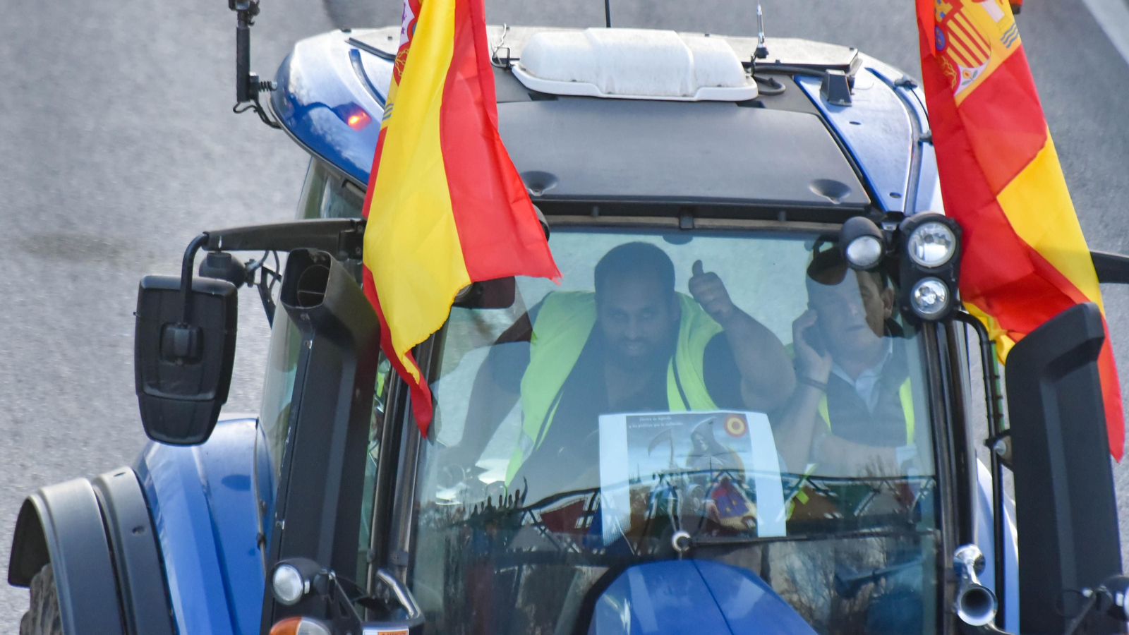 La tractorada del sector primario en Algeciras, en imágenes
