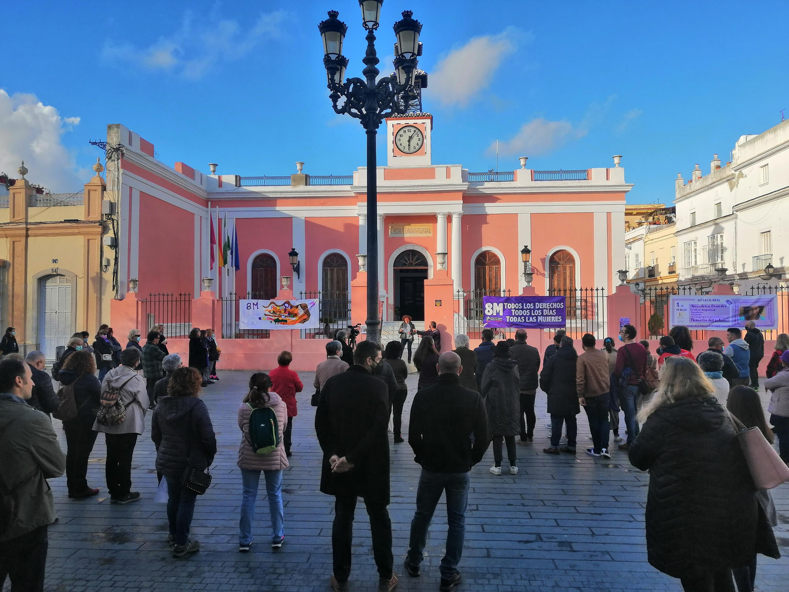 Acto del 8M en la Plaza de Jesús de Puerto Real