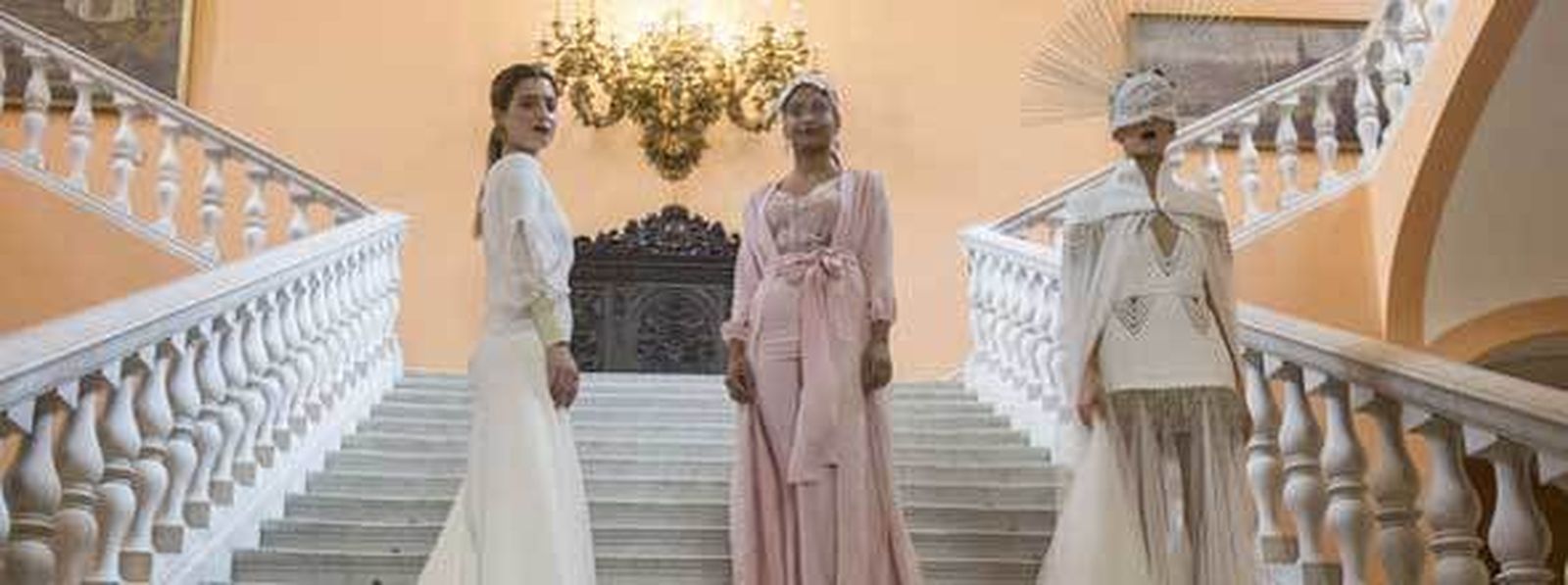 Diseños expuestos durante la presentación de Sevilla de Boda. / A. PIZARRO