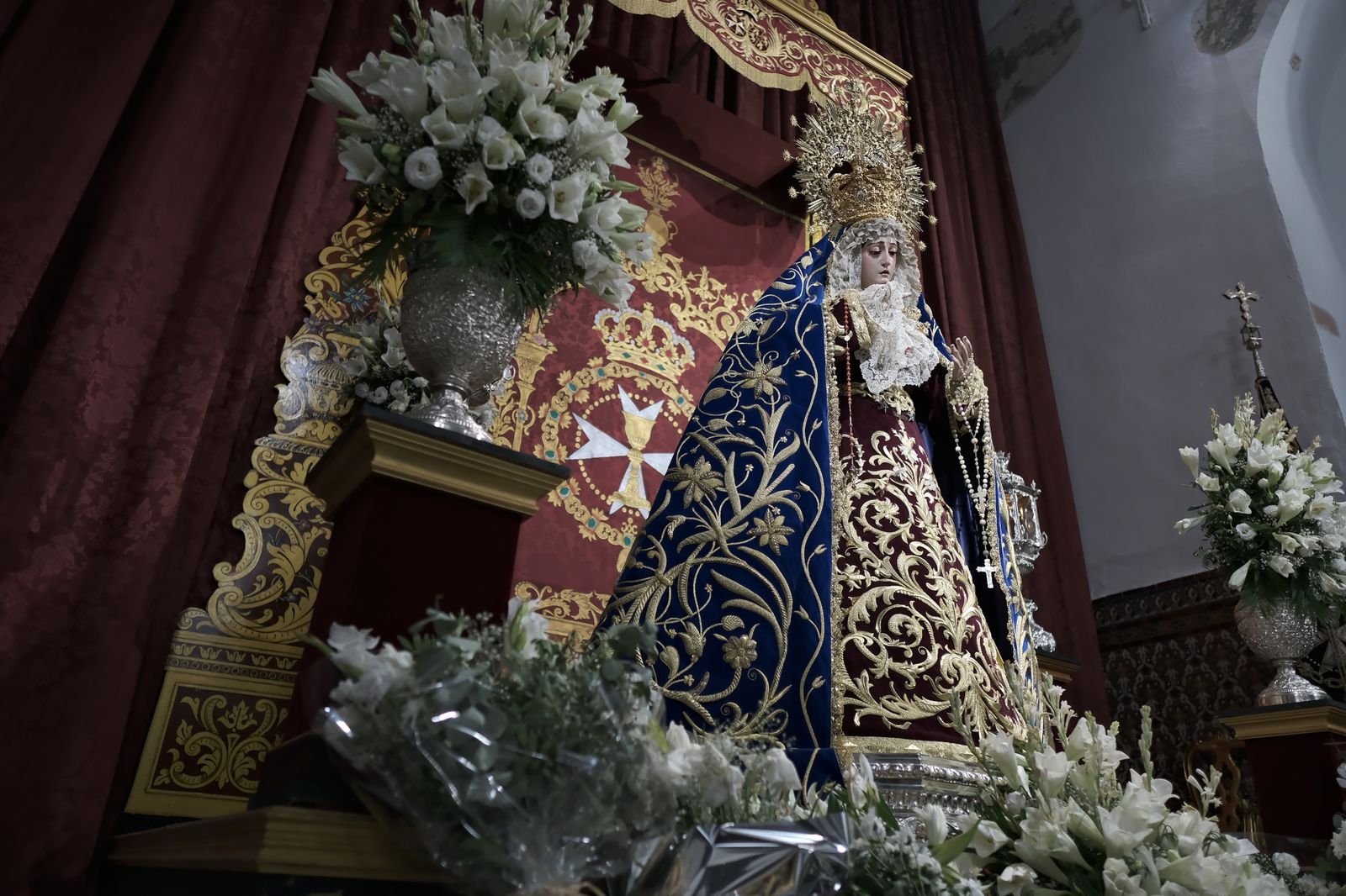 Las imágenes de la veneración a la Virgen del Rosario de Montesión