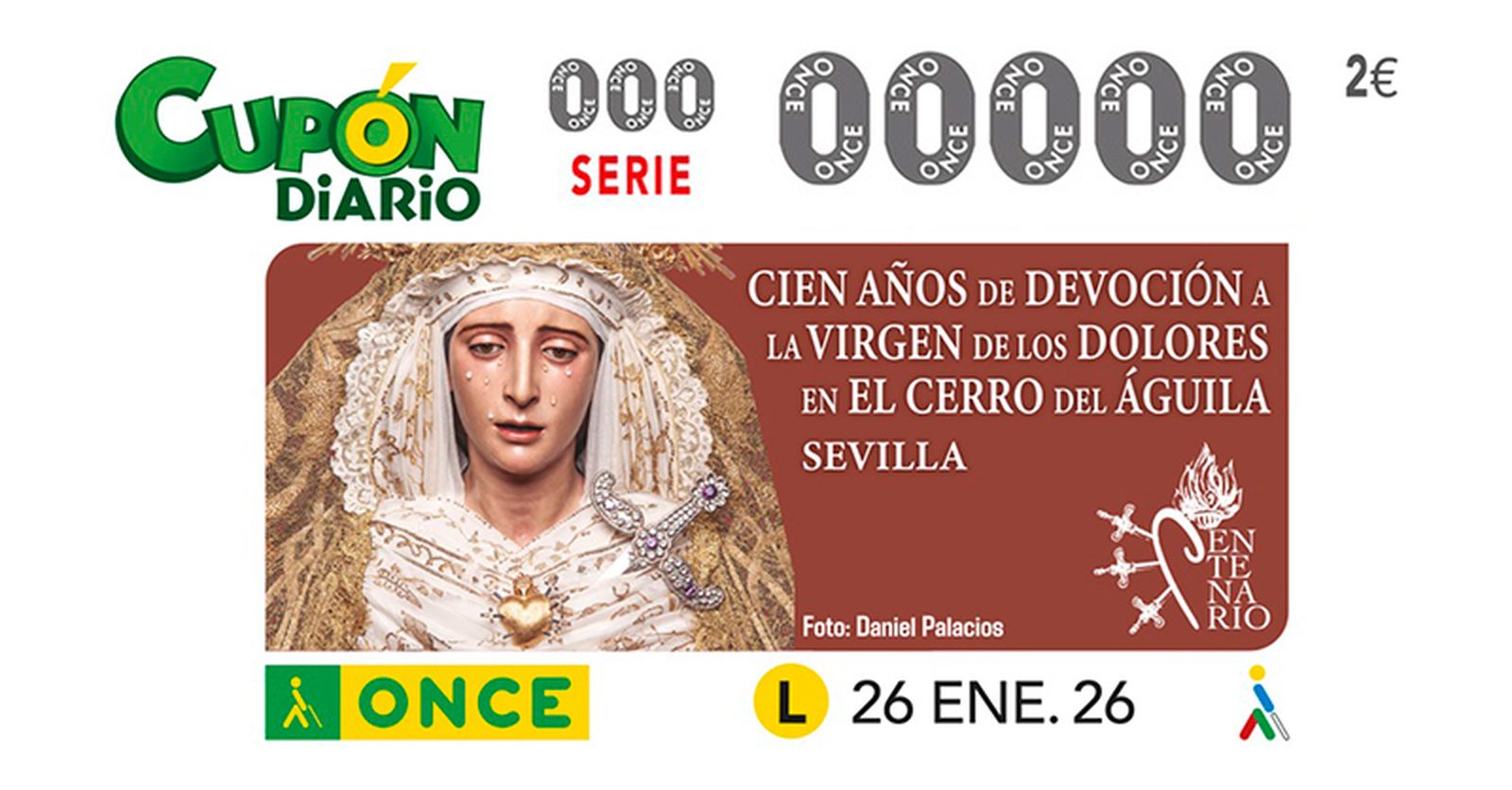 Detalle del cupón diario de hoy dedicado a la dolorosa de Santos