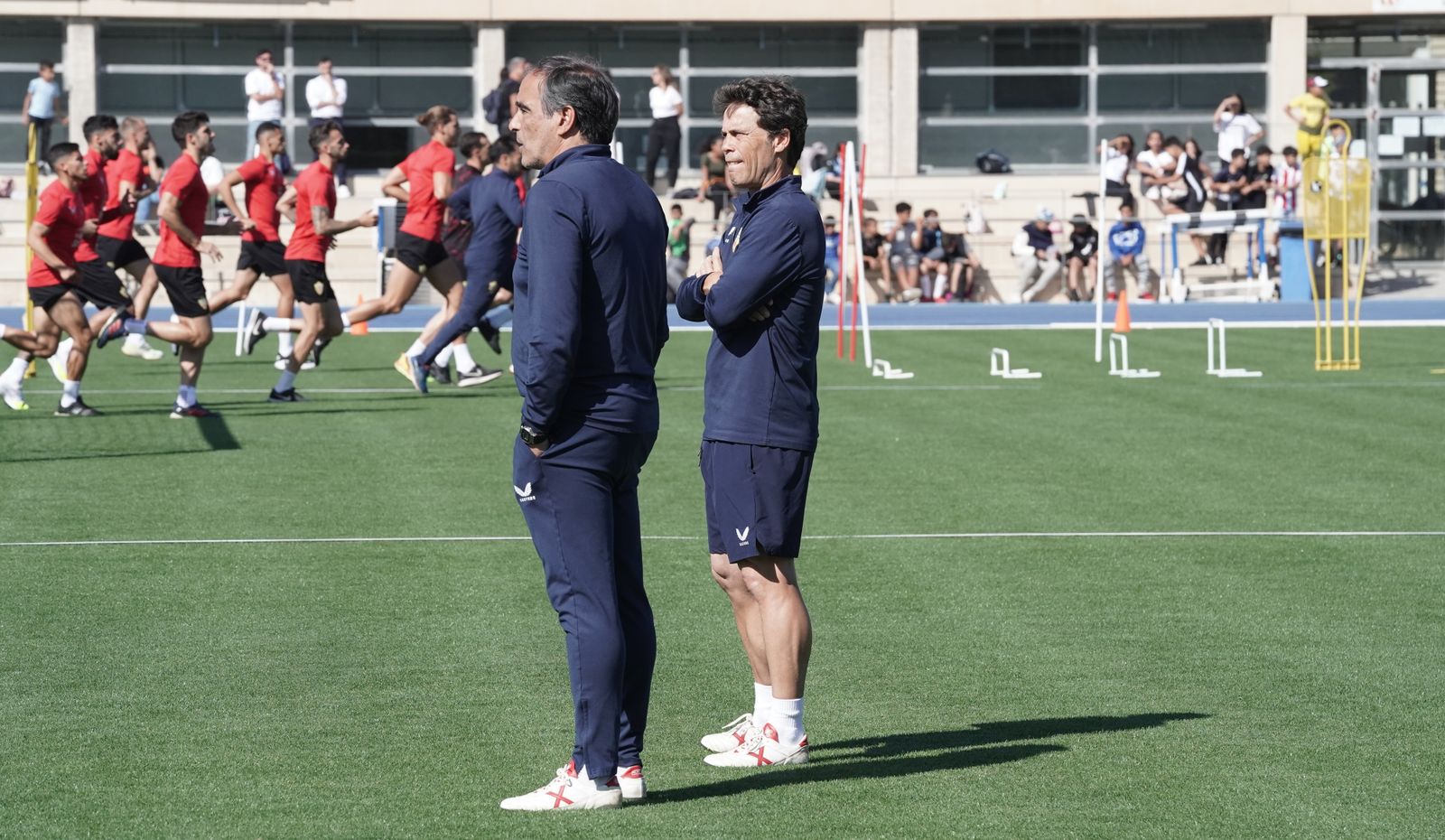 Jaume Torras y Rubi, en el primer entrenamiento de la semana