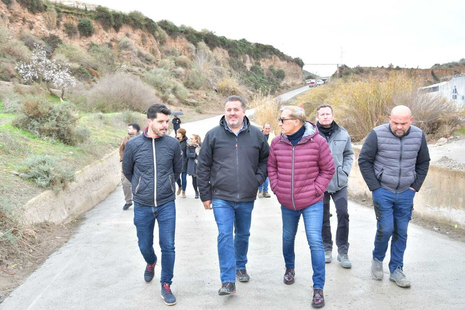 Imagen de la visita a las vías pecuarias mejoradas por la Junta en la Alpujarra de Granada