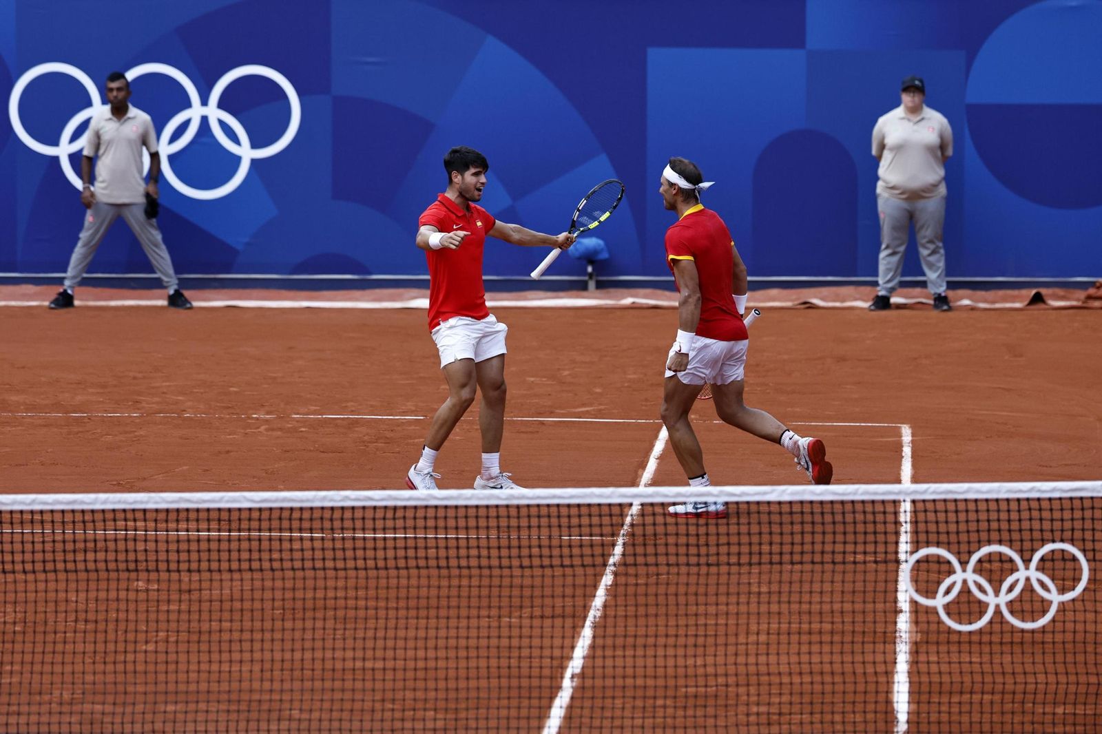 Las mejores fotos del segundo partido de Nadal y Alcaraz en los Juegos Olímpicos de París