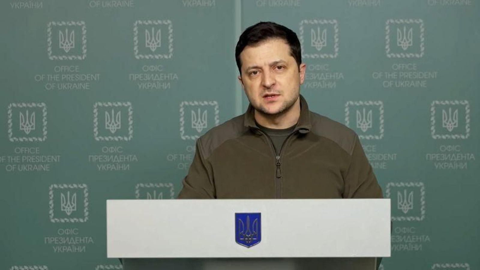 El presidente ucraniano Zelenski El presidente ucraniano Zelenski