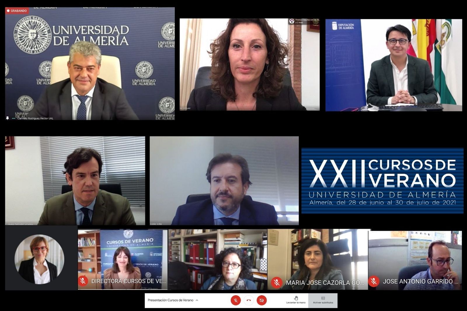 Presentación online de los Cursos de Verano de la UAL.