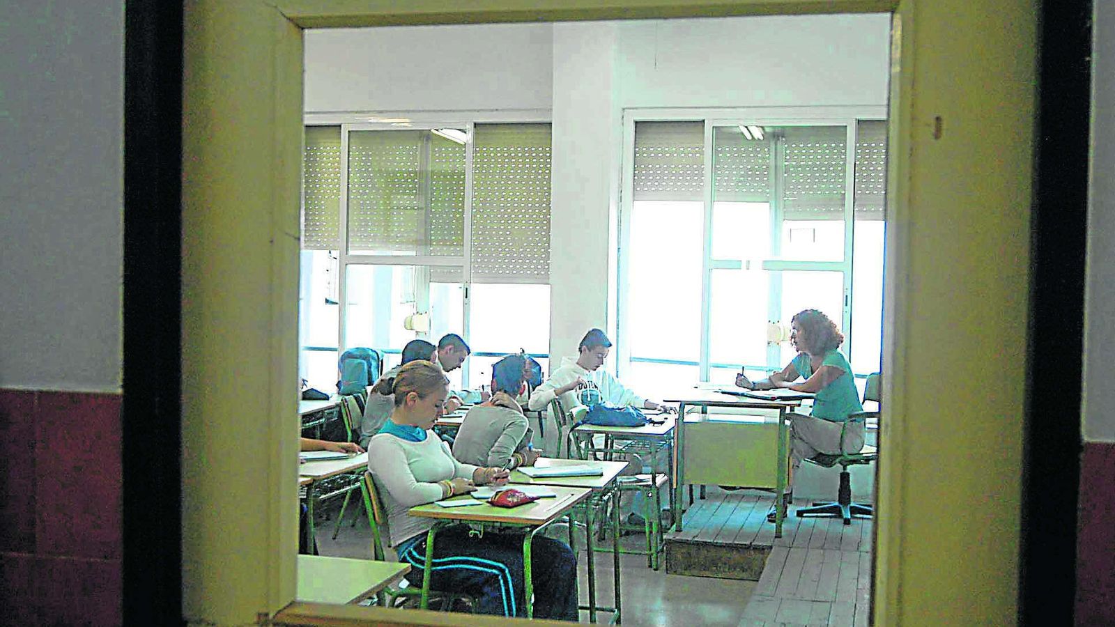 Aula del IES Velázquez, en el Casco Antiguo de la capital andaluza.