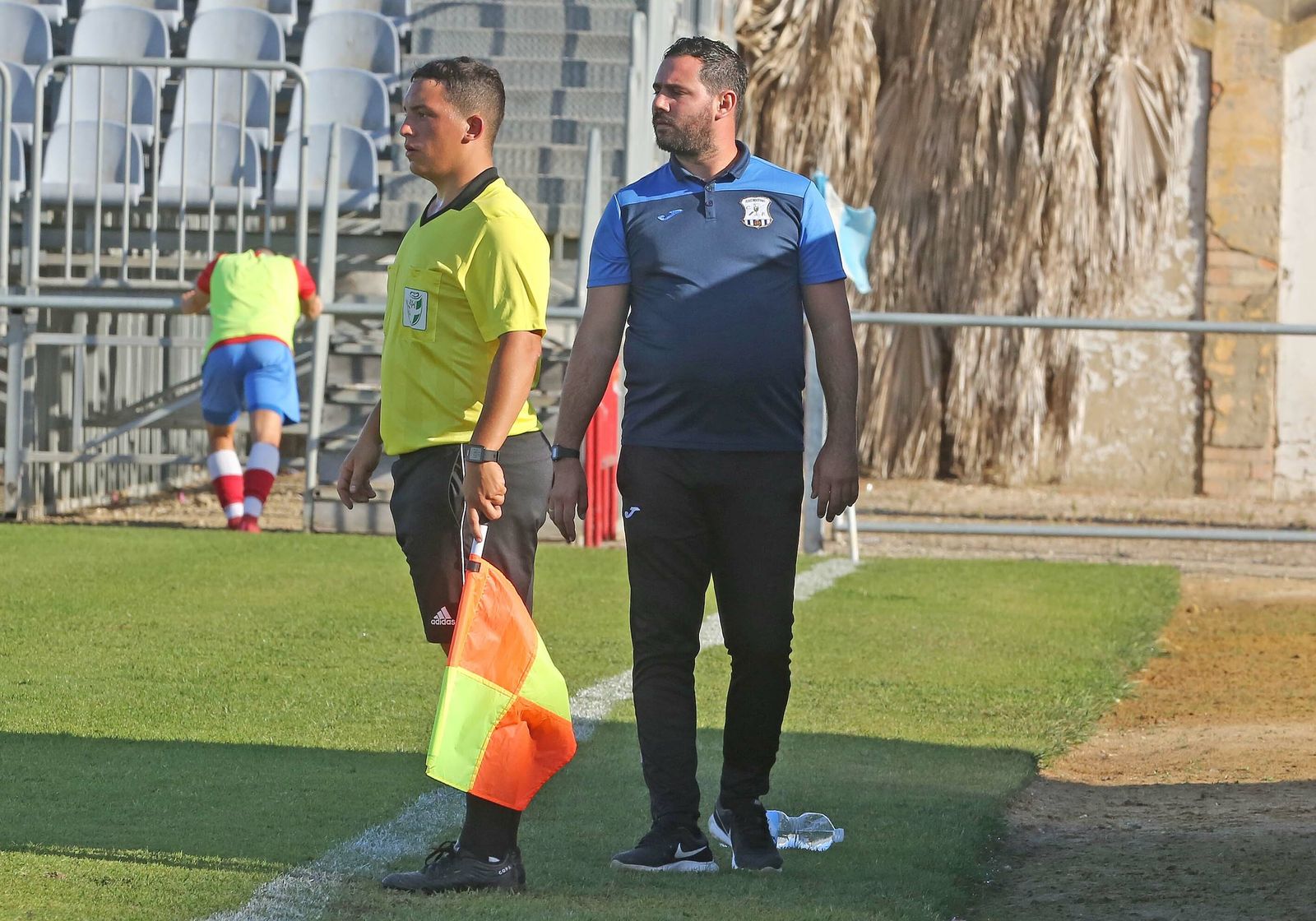 Juanjo Durán, técnico del Jerez Industrial, contento por el inicio de liga de su equipo.