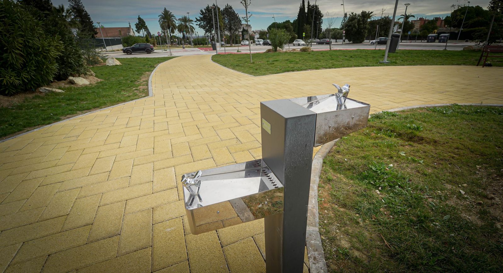 Imágenes del nuevo parque infantil de Croft en Jerez