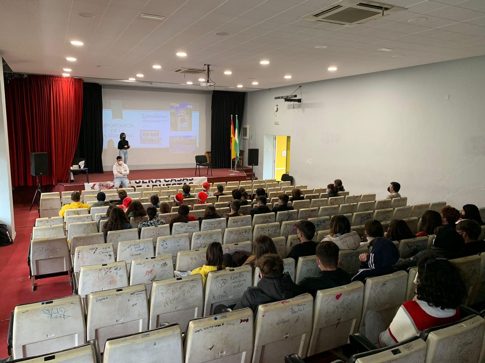 El primero de los talleres en el IES Universidad Laboral.