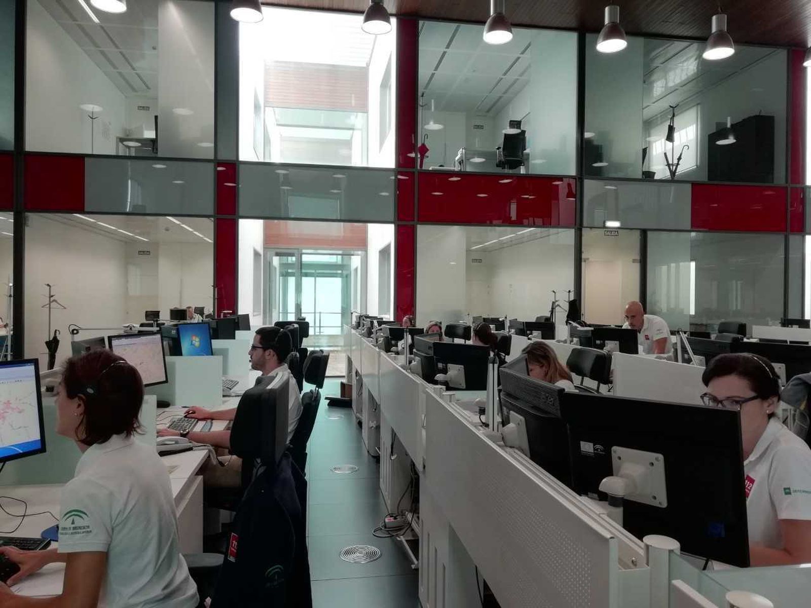 Profesionales del Servicio de Emergencias del 112.