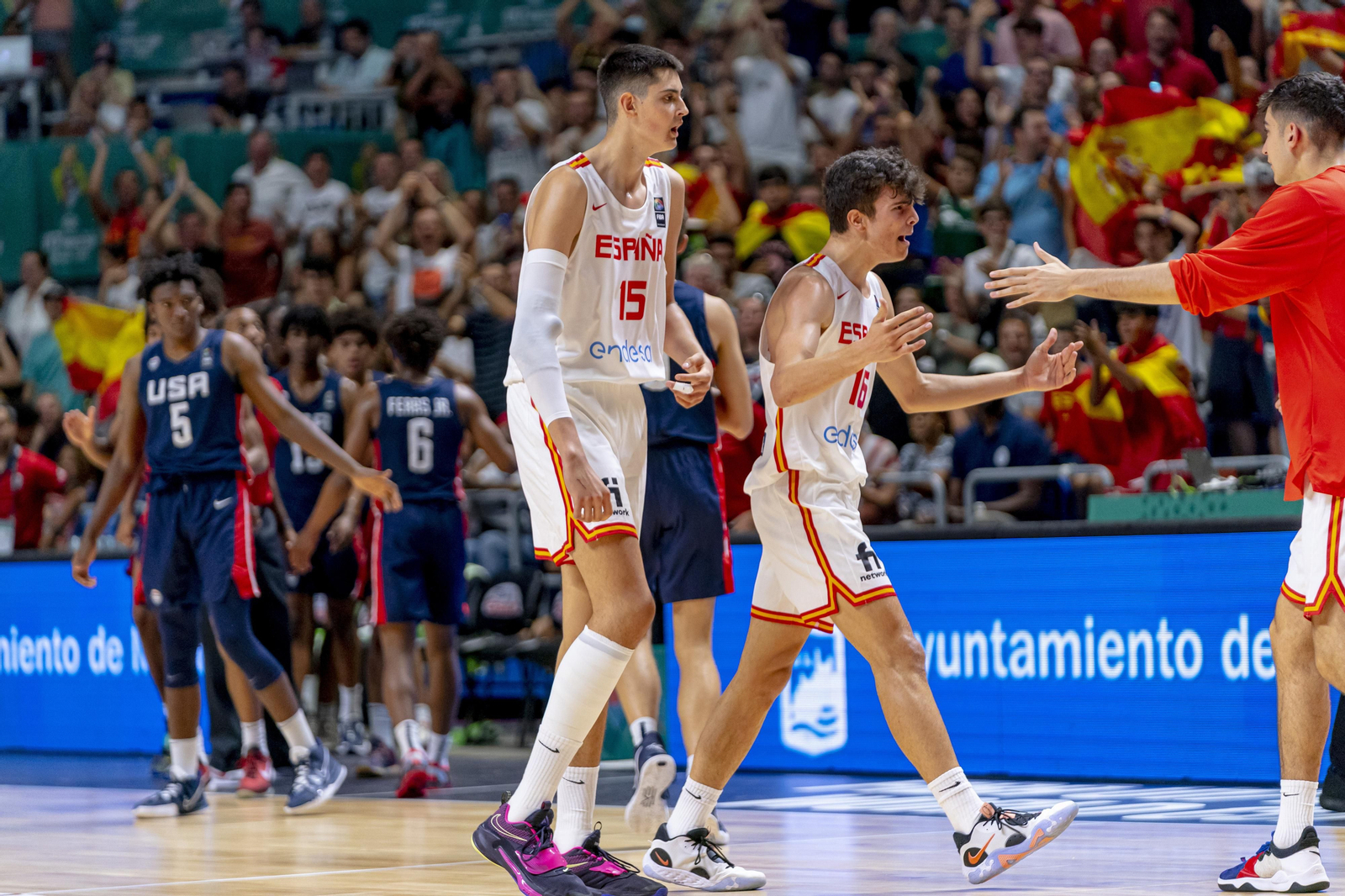 Las fotos del España-USA de la final del Mundial de Basket sub 17