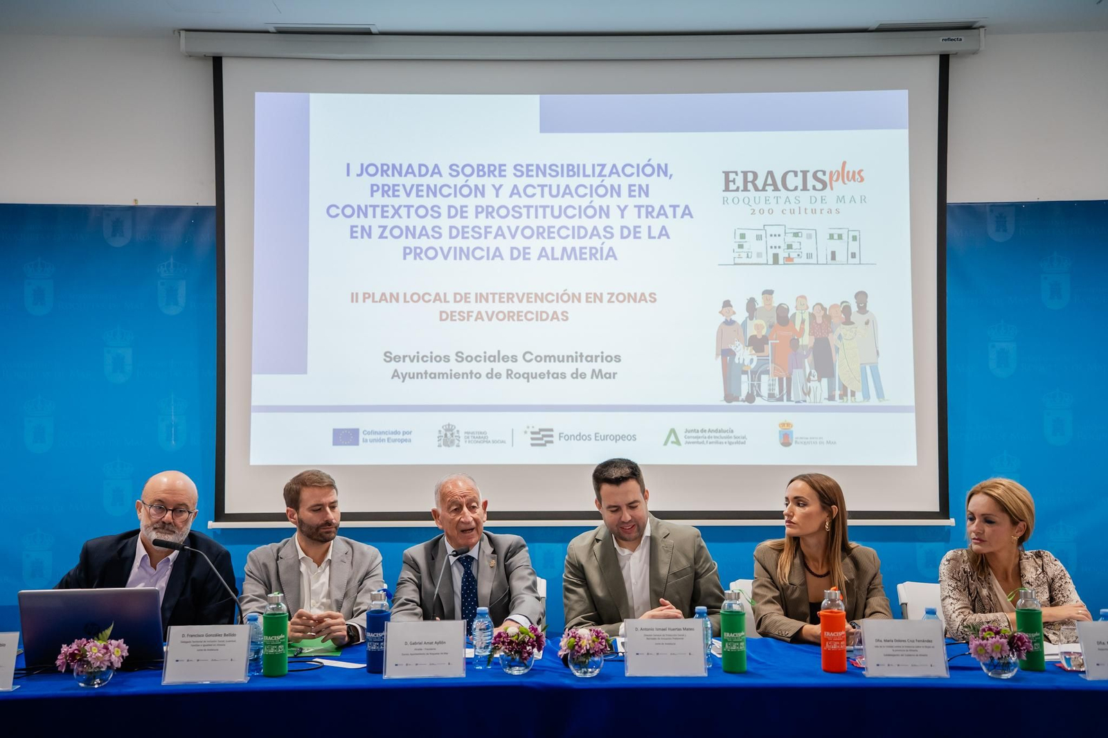 El alcalde de Roquetas de Mar, Gabriel Amat, hizo acto de presencia en la jornada Eracis Plus.