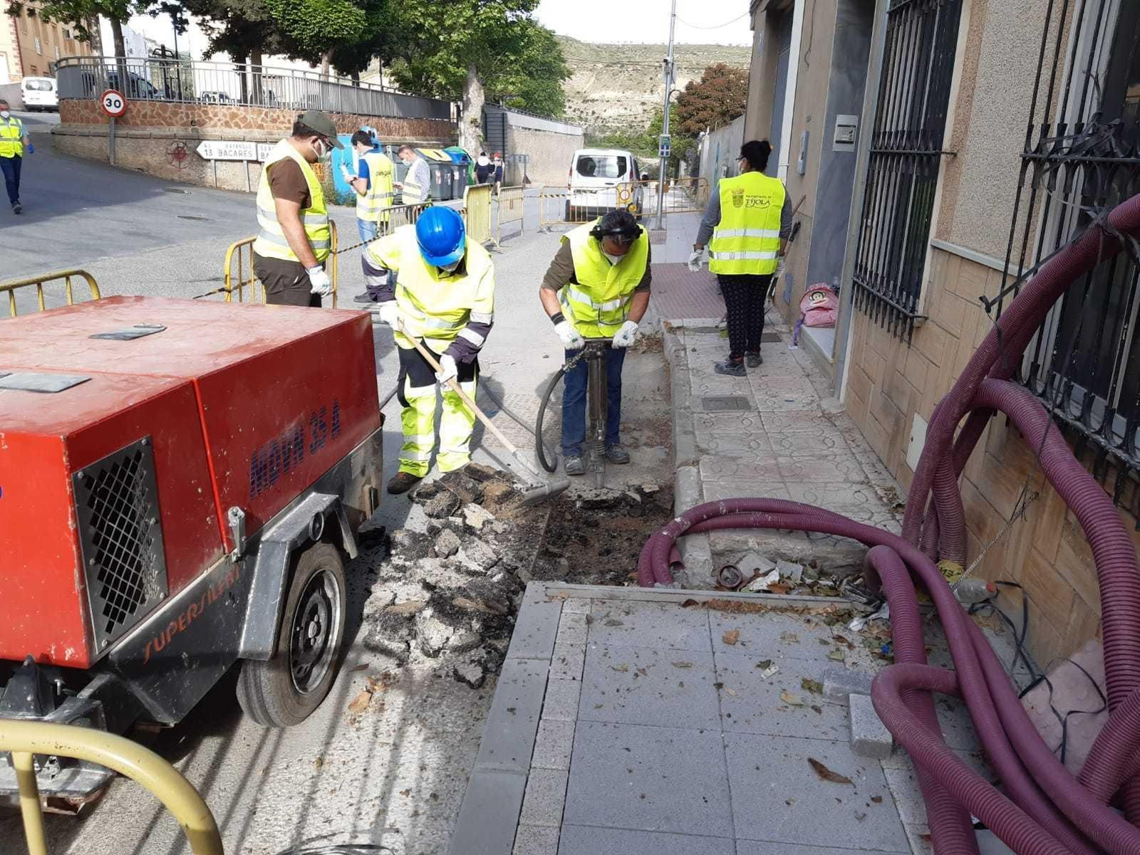 Obras del PFEA en Tíjola.