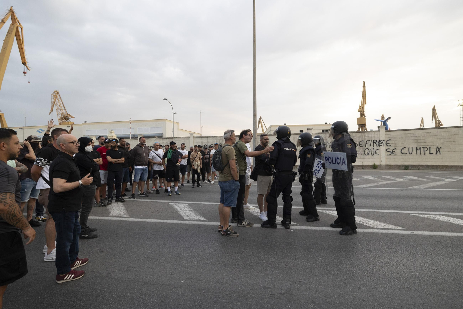 Imágenes del segundo día de huelga de los trabajadores del sector del metal en Cádiz