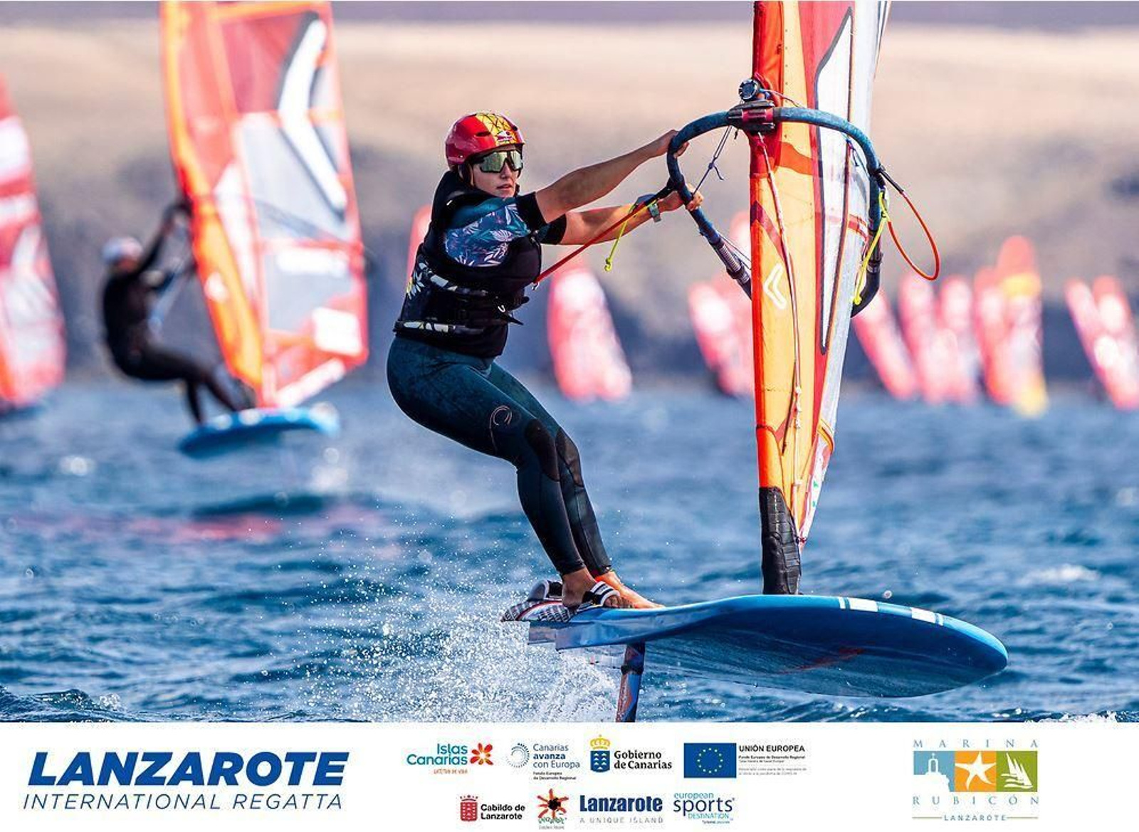 Pilar Lamadrid, durante una de las mangas celebradas en Lanzarote.