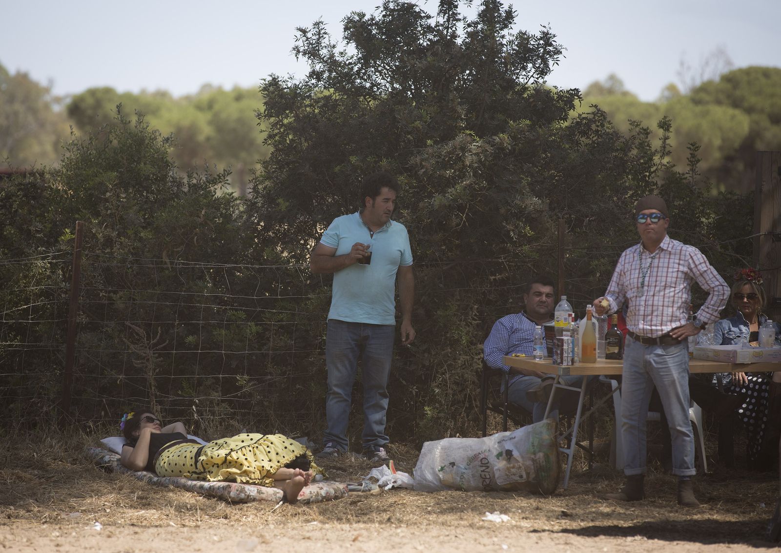 El paso de hermandades del Rocío por la Raya Real