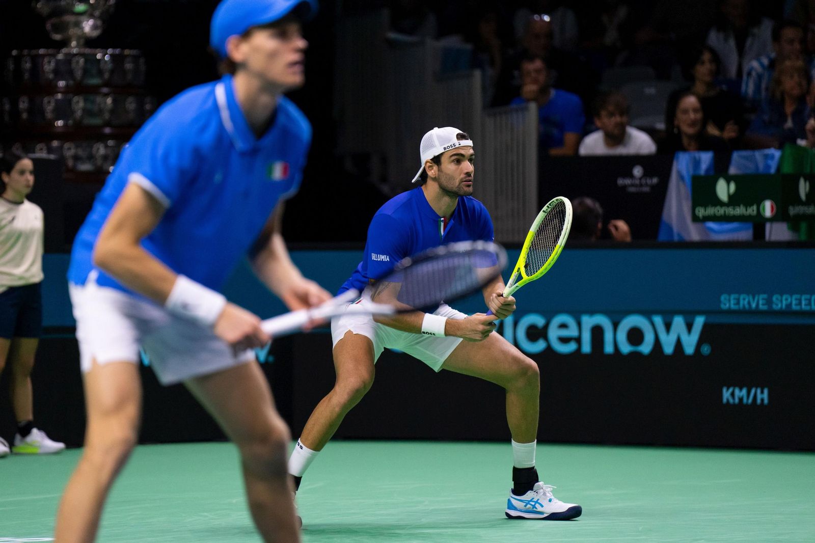 El doble Italia-Argentina, en fotos