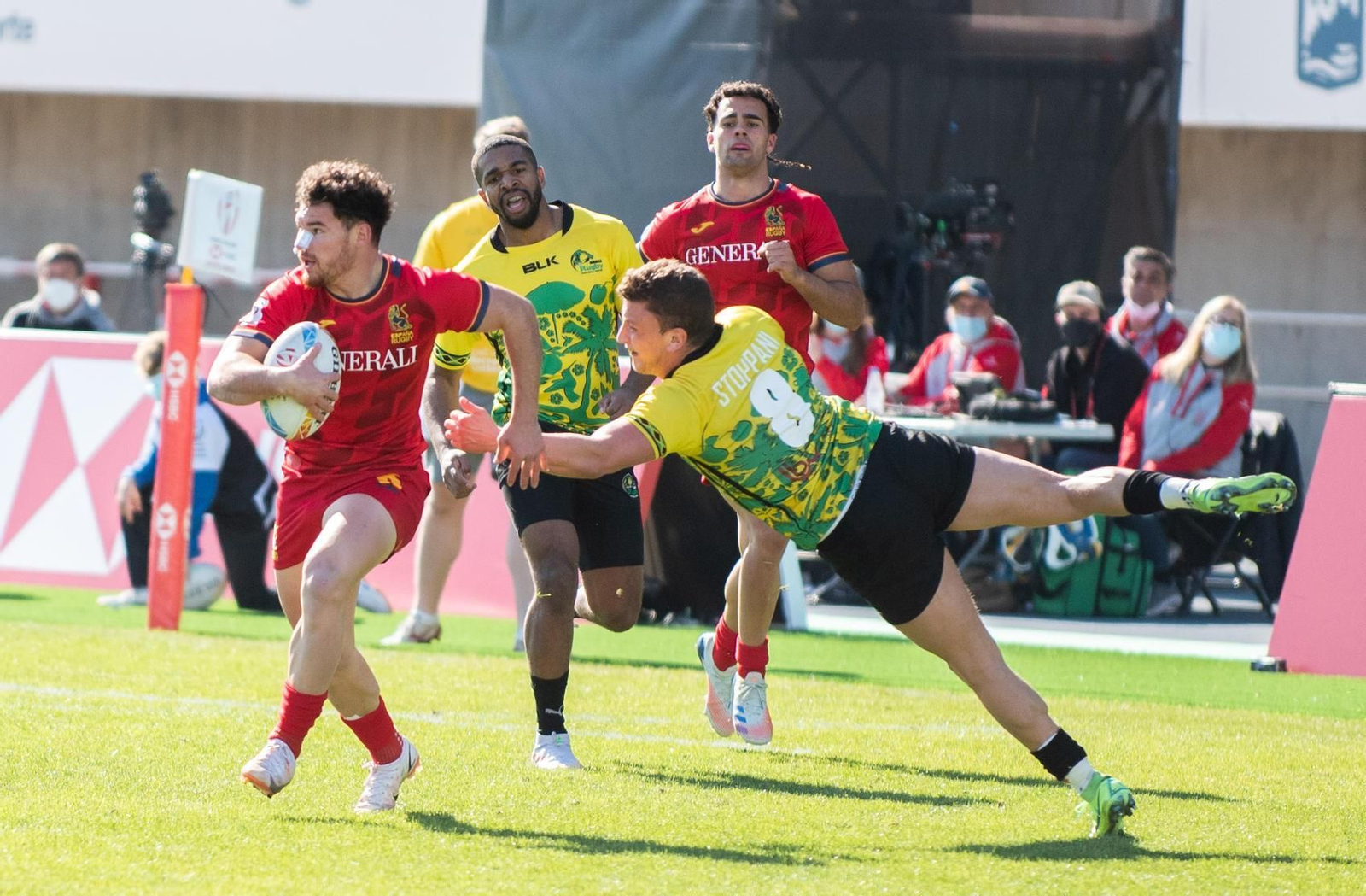 En fotos, la segunda jornada de las HSBC World Rugby Sevens Series en Málaga