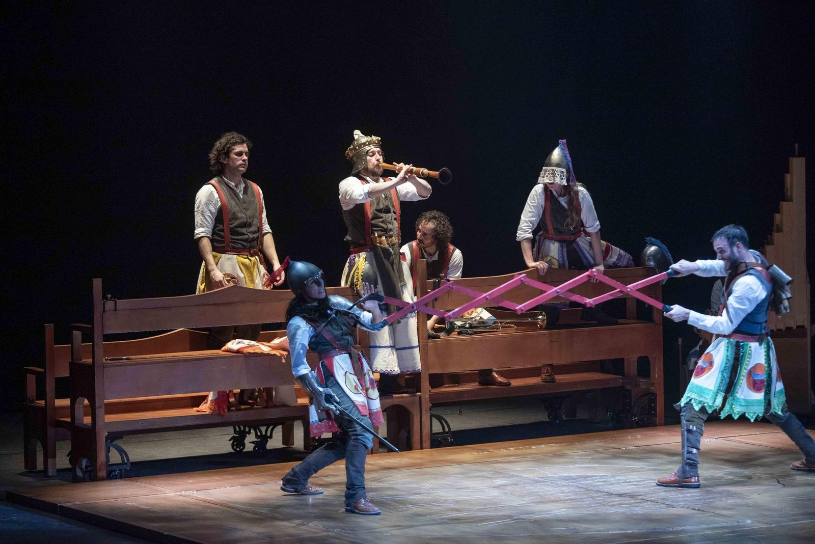 Escena de la obra ‘El castillo de Lindabridis’ representada en el Maestro Padilla.