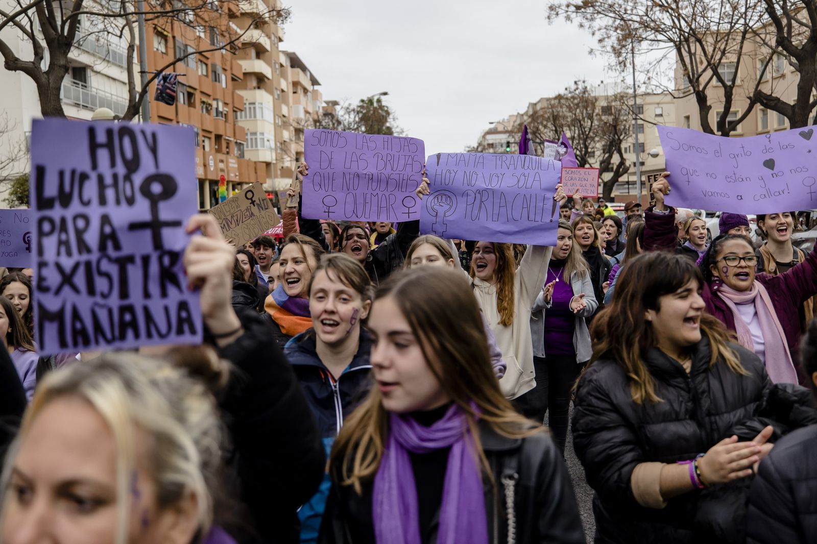 Las imágenes de la manifestación del 8M en Cádiz.